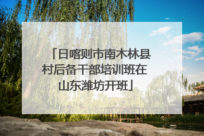 日喀则市南木林县村后备干部培训班在山东潍坊开班