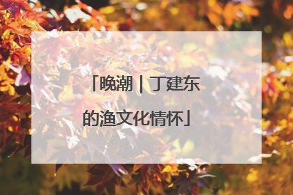 晚潮｜丁建东的渔文化情怀