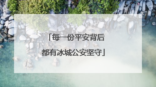 每一份平安背后 都有冰城公安坚守