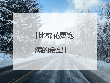 比棉花更饱满的希望