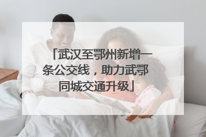 武汉至鄂州新增一条公交线，助力武鄂同城交通升级