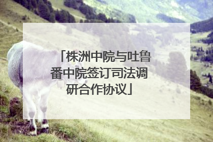 株洲中院与吐鲁番中院签订司法调研合作协议
