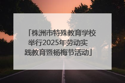 株洲市特殊教育学校举行2025年劳动实践教育暨杨梅节活动