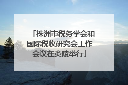 株洲市税务学会和国际税收研究会工作会议在炎陵举行