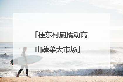 桂东村厨撬动高山蔬菜大市场