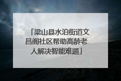 梁山县水泊街道文昌阁社区帮助高龄老人解决智能难题