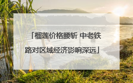 榴莲价格腰斩 中老铁路对区域经济影响深远
