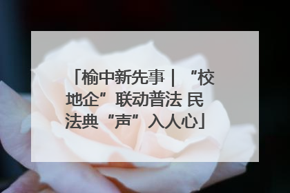 榆中新先事｜“校地企”联动普法 民法典“声”入人心