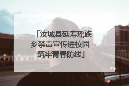 汝城县延寿瑶族乡禁毒宣传进校园 筑牢青春防线
