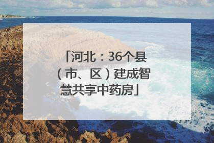 河北：36个县（市、区）建成智慧共享中药房