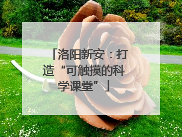 洛阳新安：打造“可触摸的科学课堂”