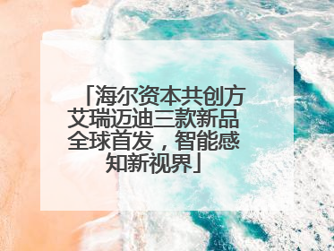 海尔资本共创方艾瑞迈迪三款新品全球首发，智能感知新视界
