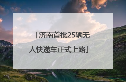 济南首批25辆无人快递车正式上路