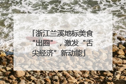 浙江兰溪地标美食“出圈”，激发“舌尖经济”新动能