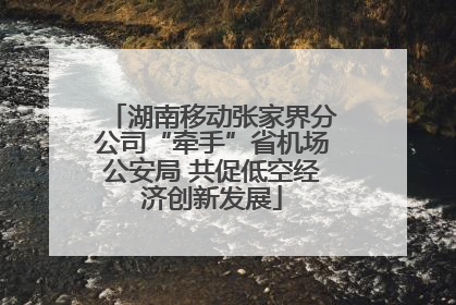 湖南移动张家界分公司“牵手”省机场公安局 共促低空经济创新发展