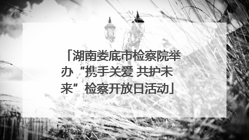 湖南娄底市检察院举办“携手关爱 共护未来”检察开放日活动