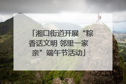 湘口街道开展“粽香话文明 邻里一家亲”端午节活动