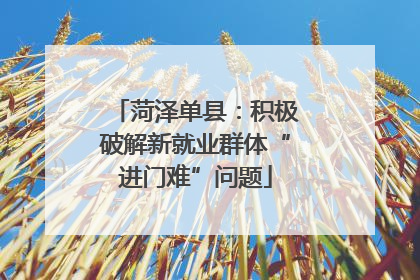 菏泽单县：积极破解新就业群体“进门难”问题