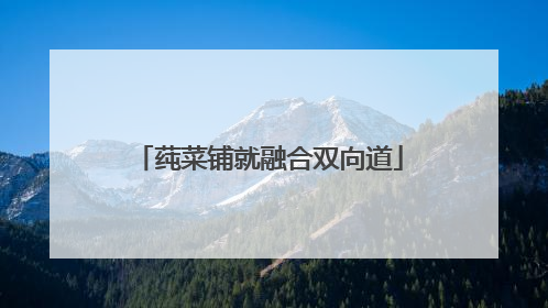 莼菜铺就融合双向道