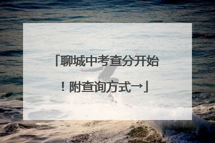 聊城中考查分开始！附查询方式→