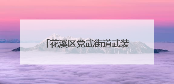 花溪区党武街道武装部：联防联控保净空 凝心聚力护航空