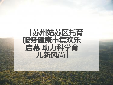 苏州姑苏区托育服务健康市集欢乐启幕 助力科学育儿新风尚