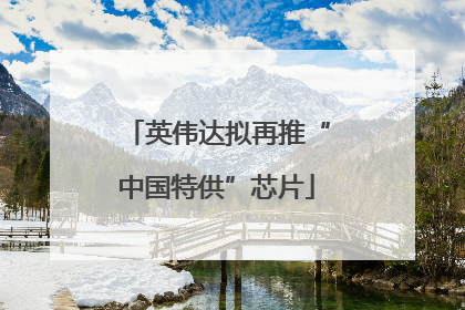 英伟达拟再推“中国特供”芯片