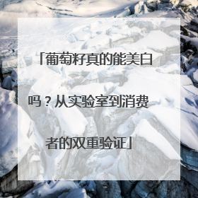 葡萄籽真的能美白吗？从实验室到消费者的双重验证