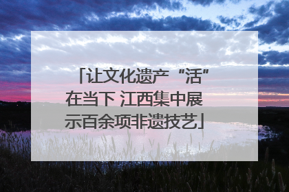 让文化遗产“活”在当下 江西集中展示百余项非遗技艺