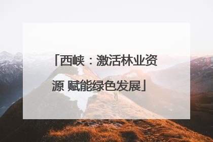 西峡：激活林业资源 赋能绿色发展