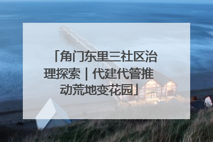 角门东里三社区治理探索｜代建代管推动荒地变花园