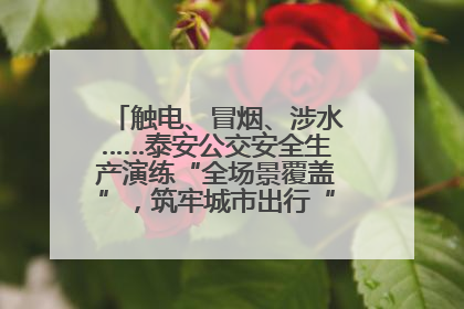 触电、冒烟、涉水……泰安公交安全生产演练“全场景覆盖”，筑牢城市出行“安全生命线”