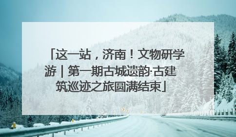 这一站，济南！文物研学游｜第一期古城遗韵·古建筑巡迹之旅圆满结束