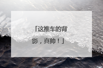 这推车的背影，真帅！