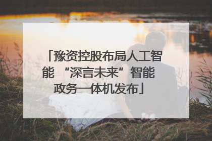 豫资控股布局人工智能 “深言未来”智能政务一体机发布