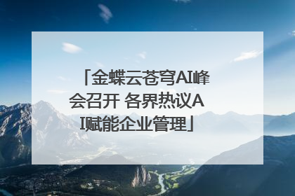 金蝶云苍穹AI峰会召开 各界热议AI赋能企业管理