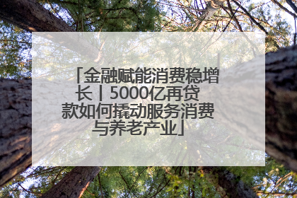 金融赋能消费稳增长丨5000亿再贷款如何撬动服务消费与养老产业