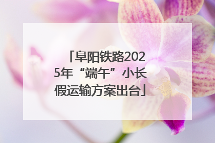 阜阳铁路2025年“端午”小长假运输方案出台