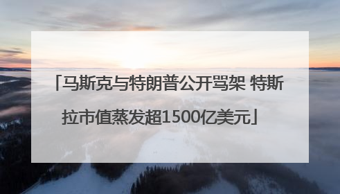 马斯克与特朗普公开骂架 特斯拉市值蒸发超1500亿美元