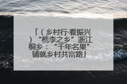 （乡村行·看振兴）“槜李之乡”浙江桐乡：“千年名果”铺就乡村共富路