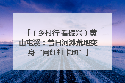 （乡村行·看振兴）黄山屯溪：昔日河滩荒地变身“网红打卡地”
