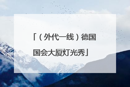 （外代一线）德国国会大厦灯光秀