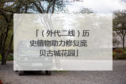 （外代二线）历史植物助力修复庞贝古城花园