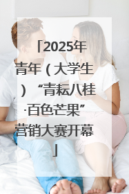 2025年青年（大学生）“青耘八桂·百色芒果”营销大赛开幕