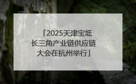 2025天津宝坻长三角产业链供应链大会在杭州举行