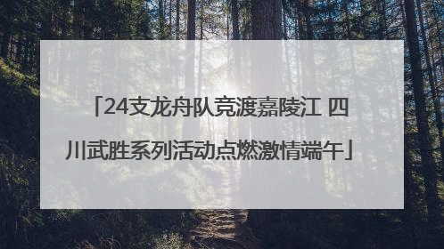 24支龙舟队竞渡嘉陵江 四川武胜系列活动点燃激情端午