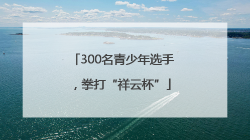 300名青少年选手，拳打“祥云杯”